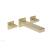 Phylrich 290-13/24B Mix 8 7/8" Double Ring Handle Wall Mount Bathroom Sink Faucet in Burnished Gold