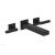 Phylrich 290-12/040 Mix 10 1/8" Double Lever Handle Wall Mount Bathroom Sink Faucet in Black