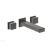 Phylrich 290-14/10B Mix 8 3/4" Double Cube Handle Wall Mount Bathroom Sink Faucet in Distressed Bronze/Oil Rubbed Bronze