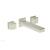 Phylrich 290-14/015 Mix 8 3/4" Double Cube Handle Wall Mount Bathroom Sink Faucet in Satin Nickel