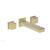 Phylrich 290-14/24B Mix 8 3/4" Double Cube Handle Wall Mount Bathroom Sink Faucet in Burnished Gold