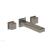 Phylrich 290-14/15A Mix 8 3/4" Double Cube Handle Wall Mount Bathroom Sink Faucet in Pewter