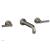 Phylrich 501-12/15A Hex Modern 8 1/4" Double Lever Handle Wall Mount Bathroom Sink Faucet in Pewter