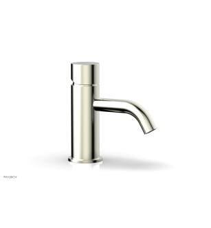 Phylrich 230-07/015 Basic II 6 1/2" Single Hole Bathroom Sink Faucet with Smooth Handle in Satin Nickel