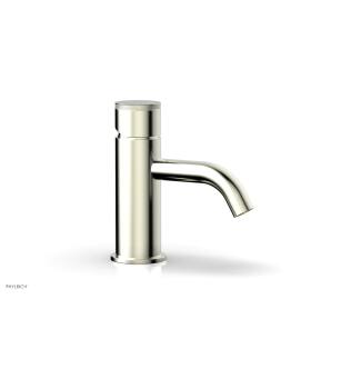 Phylrich 230-06/015 Basic II 6 1/2" Single Hole Bathroom Sink Faucet with Knurled Handle in Satin Nickel