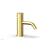 Phylrich 230-06/24B Basic II 6 1/2" Single Hole Bathroom Sink Faucet with Knurled Handle in Burnished Gold