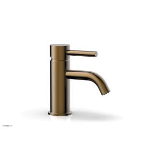 Phylrich 230-09/047 Basic II 5 7/8" Single Hole Bathroom Sink Faucet with Lever Handle in Brass/Antique Brass