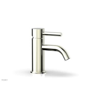 Phylrich 230-09/015 Basic II 5 7/8" Single Hole Bathroom Sink Faucet with Lever Handle in Satin Nickel