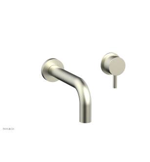 Phylrich 230-15/015 Basic II 7" Single Lever Handle Wall Mount Bathroom Sink Faucet in Satin Nickel