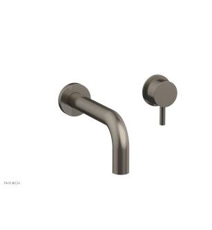 Phylrich 230-15/15A Basic II 7" Single Lever Handle Wall Mount Bathroom Sink Faucet in Pewter