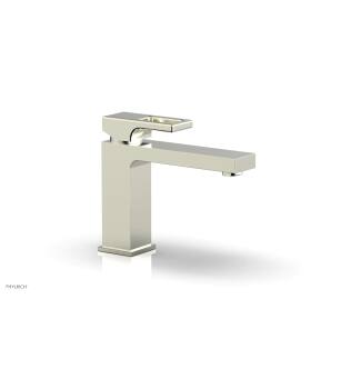 Phylrich 290L-07/015 Mix 5 1/2" Single Hole Bathroom Sink Faucet with Ring Handle in Satin Nickel