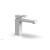 Phylrich 290L-07/050 Mix 5 1/2" Single Hole Bathroom Sink Faucet with Ring Handle in White