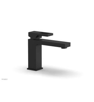 Phylrich 290L-07/040 Mix 5 1/2" Single Hole Bathroom Sink Faucet with Ring Handle in Black