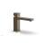 Phylrich 291L-08/047 Stria 6 7/8" Single Hole Bathroom Sink Faucet with Cube Handle in Brass/Antique Brass