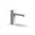 Phylrich 291L-08/050 Stria 6 7/8" Single Hole Bathroom Sink Faucet with Cube Handle in White