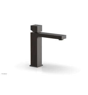 Phylrich 291-08/10B Mix 6 7/8" Single Hole Bathroom Sink Faucet with Cube Handle in Distressed Bronze/Oil Rubbed Bronze