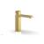 Phylrich 291-08/24B Mix 6 7/8" Single Hole Bathroom Sink Faucet with Cube Handle in Burnished Gold