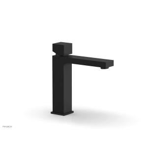 Phylrich 291-08/040 Mix 6 7/8" Single Hole Bathroom Sink Faucet with Cube Handle in Black