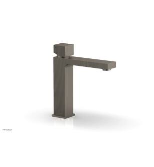 Phylrich 291-08/15A Mix 6 7/8" Single Hole Bathroom Sink Faucet with Cube Handle in Pewter