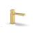 Phylrich 290L-08/24B Mix 5 1/2" Single Hole Bathroom Sink Faucet with Cube Handle in Burnished Gold