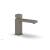 Phylrich 290L-08/15A Mix 5 1/2" Single Hole Bathroom Sink Faucet with Cube Handle in Pewter