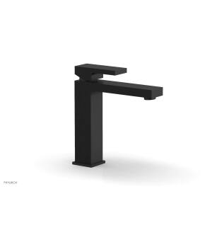 Phylrich 291-06/040 Mix 6 3/4" Single Hole Bathroom Sink Faucet with Blade Handle in Black