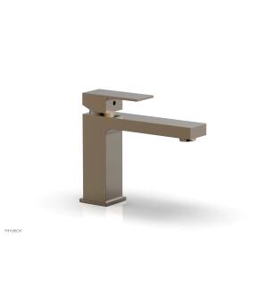 Phylrich 290L-06/047 Mix 5 1/2" Single Hole Bathroom Sink Faucet with Blade Handle in Brass/Antique Brass