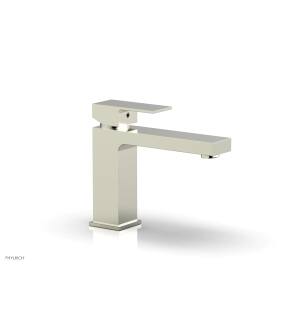 Phylrich 290L-06/015 Mix 5 1/2" Single Hole Bathroom Sink Faucet with Blade Handle in Satin Nickel