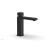 Phylrich 290-08/040 Mix 5 1/2" Single Hole Bathroom Sink Faucet with Cube Handle in Black