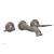 Phylrich WL141/15A Georgian & Barcelona 10 1/4" Double Lever Handle Wall Mount Bathroom Sink Faucet in Pewter