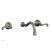 Phylrich DWL137/15A Basic 8" Double Blade Cross Handle Wall Mount Bathroom Sink Faucet in Pewter