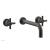 Phylrich DWL134/10B Basic 8" Double Tubular Cross Handle Wall Mount Bathroom Sink Faucet in Distressed Bronze/Oil Rubbed Bronze