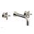 Phylrich DWL134/014 Basic 8" Double Tubular Cross Handle Wall Mount Bathroom Sink Faucet in Polished Nickel