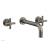 Phylrich DWL134/15A Basic 8" Double Tubular Cross Handle Wall Mount Bathroom Sink Faucet in Pewter