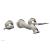 Phylrich WL144/014 Baroque 10 1/4" Double Lever Handle Wall Mount Bathroom Sink Faucet in Polished Nickel