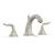 Phylrich K337/15B Ribbon & Reed 7 5/8" Double Lever Handle Widespread Bathroom Sink Faucet in Brushed Nickel