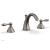 Phylrich D200/15A Revere & Savannah 6 1/4" Double Straight Handle Widespread Bathroom Sink Faucet in Pewter