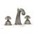 Phylrich K361/15A Georgian & Barcelona 7 5/8" Double Round Handle Widespread Bathroom Sink Faucet in Pewter