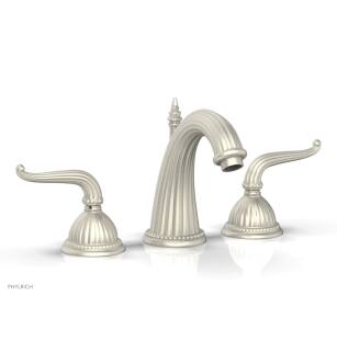 Phylrich K360/15B Georgian & Barcelona 7 5/8" Double Lever Handle Widespread Bathroom Sink Faucet in Brushed Nickel