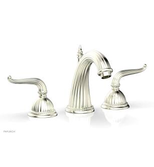 Phylrich K360/015 Georgian & Barcelona 7 5/8" Double Lever Handle Widespread Bathroom Sink Faucet in Satin Nickel