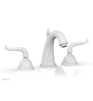 Phylrich K360/050 Georgian & Barcelona 7 5/8" Double Lever Handle Widespread Bathroom Sink Faucet in White