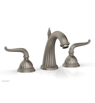 Phylrich K360/15A Georgian & Barcelona 7 5/8" Double Lever Handle Widespread Bathroom Sink Faucet in Pewter