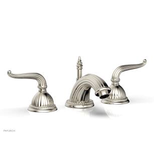 Phylrich K141/014 Georgian & Barcelona 6 7/8" Double Lever Handle Widespread Bathroom Sink Faucet in Polished Nickel