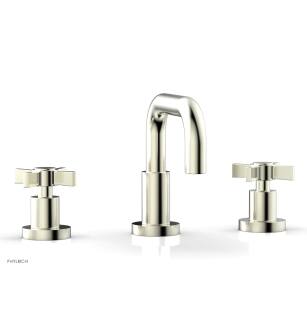Phylrich D139/015 Basic 7 1/2" Double Blade Cross Handle Widespread Bathroom Sink Faucet with Low Spout in Satin Nickel