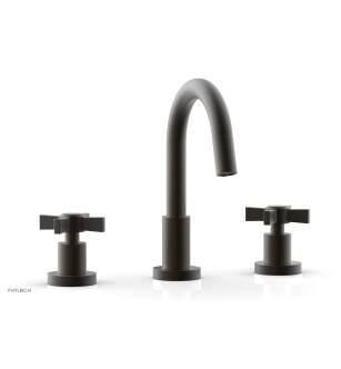 Phylrich D138/10B Basic 6 7/8" Double Blade Cross Handle Widespread Bathroom Sink Faucet with Medium Spout in Distressed Bronze/Oil Rubbed Bronze