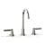 Phylrich D130/014 Basic 7 1/4" Double Lever Handle Widespread Bathroom Sink Faucet with High Spout in Polished Nickel