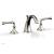 Phylrich D205/014 3Ring 7 5/8" Double Straight Handle Widespread Bathroom Sink Faucet in Polished Nickel