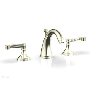 Phylrich D206/15B 3Ring 7 5/8" Double Curved Handle Widespread Bathroom Sink Faucet in Brushed Nickel