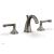 Phylrich D206/15A 3Ring 7 5/8" Double Curved Handle Widespread Bathroom Sink Faucet in Pewter