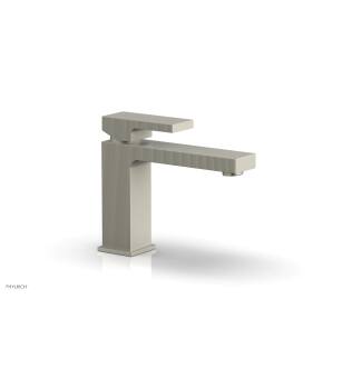 Phylrich 291L-06/15B Stria 5 1/2" Single Hole Bathroom Sink Faucet with Blade Handle in Brushed Nickel